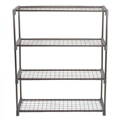 Greenhouse shelves made from metal