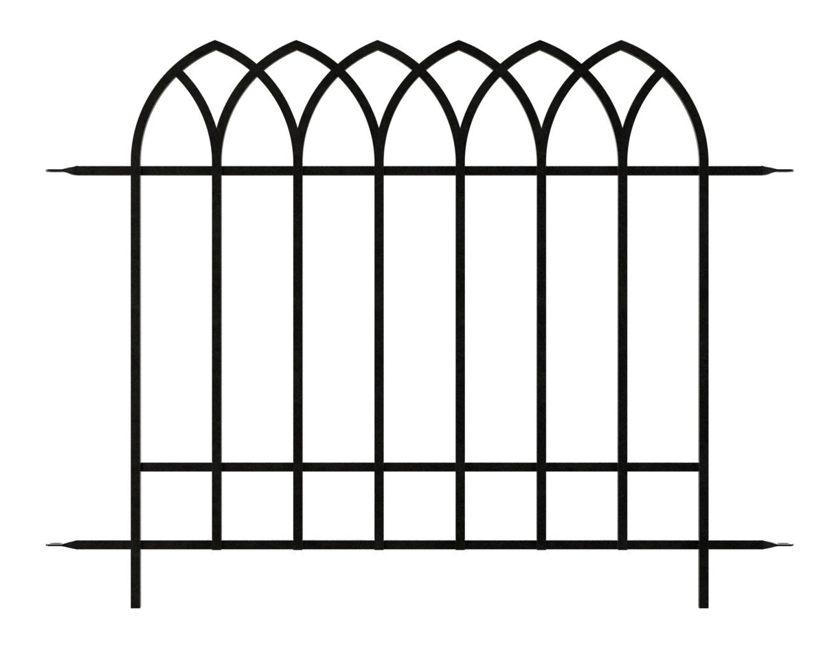 Garden Fence and Gate Kit Gothic Style