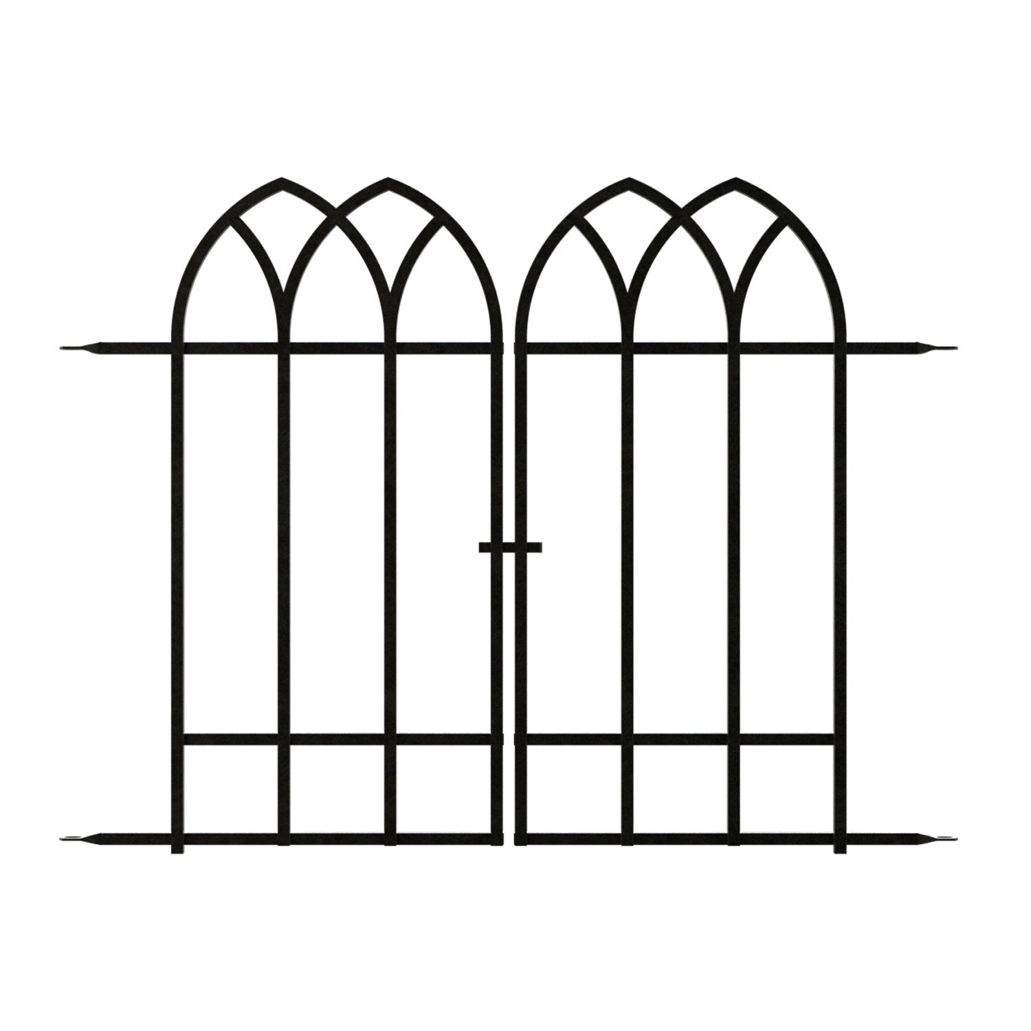 Garden Fence and Gate Kit Gothic Style
