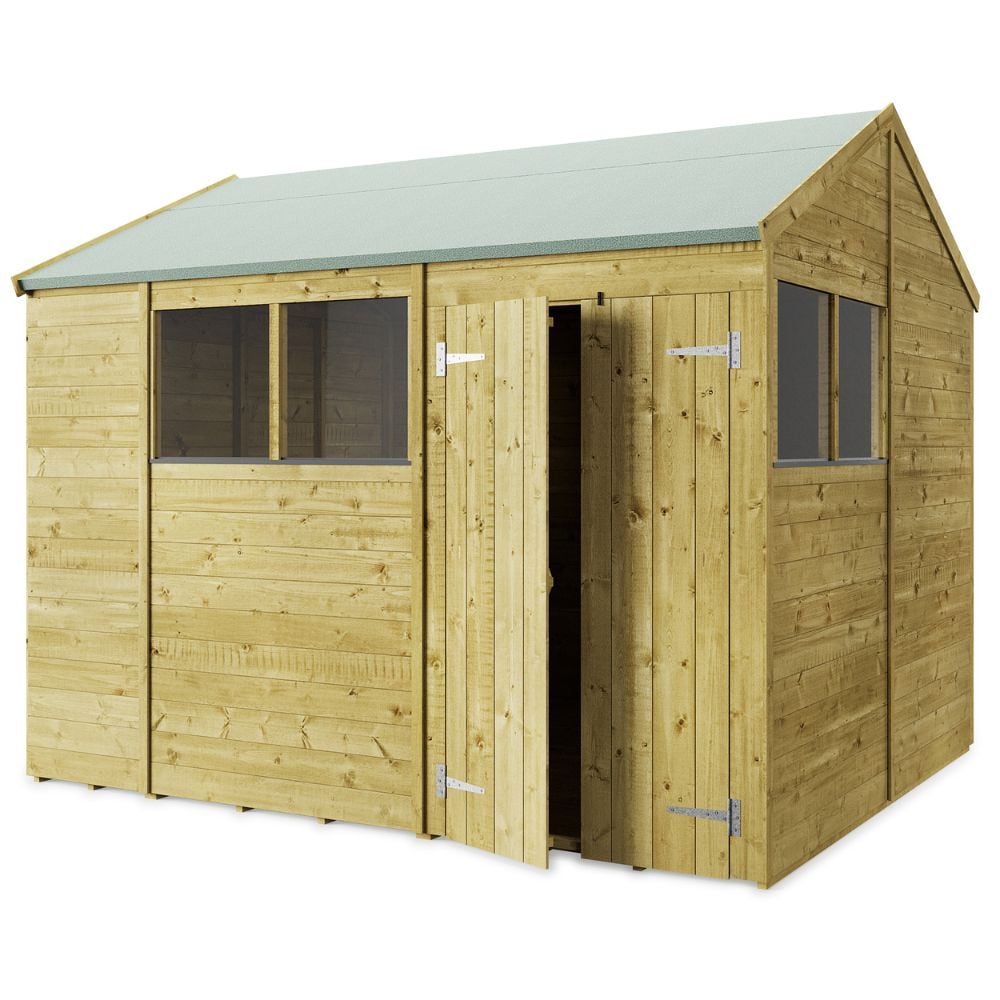 8ft x 10ft wooden shed storage
