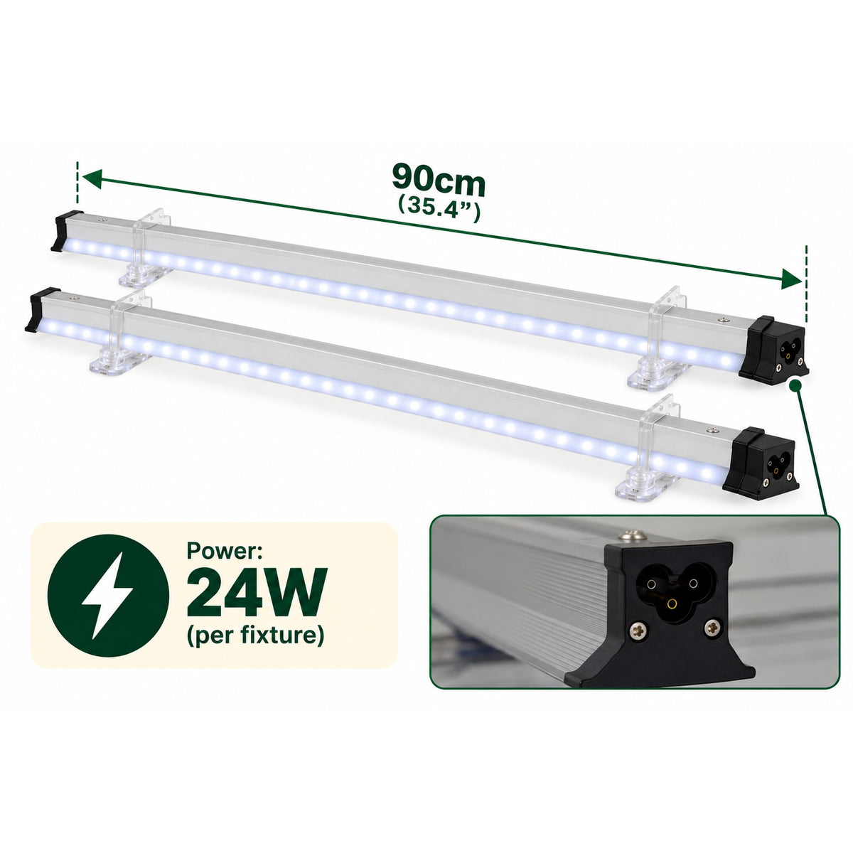 LED light grow bar 24W and 90cm length