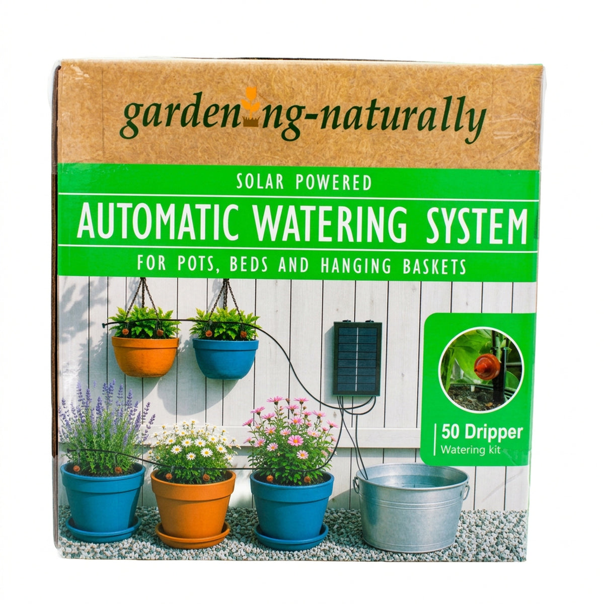 Automatic solar watering system packaging