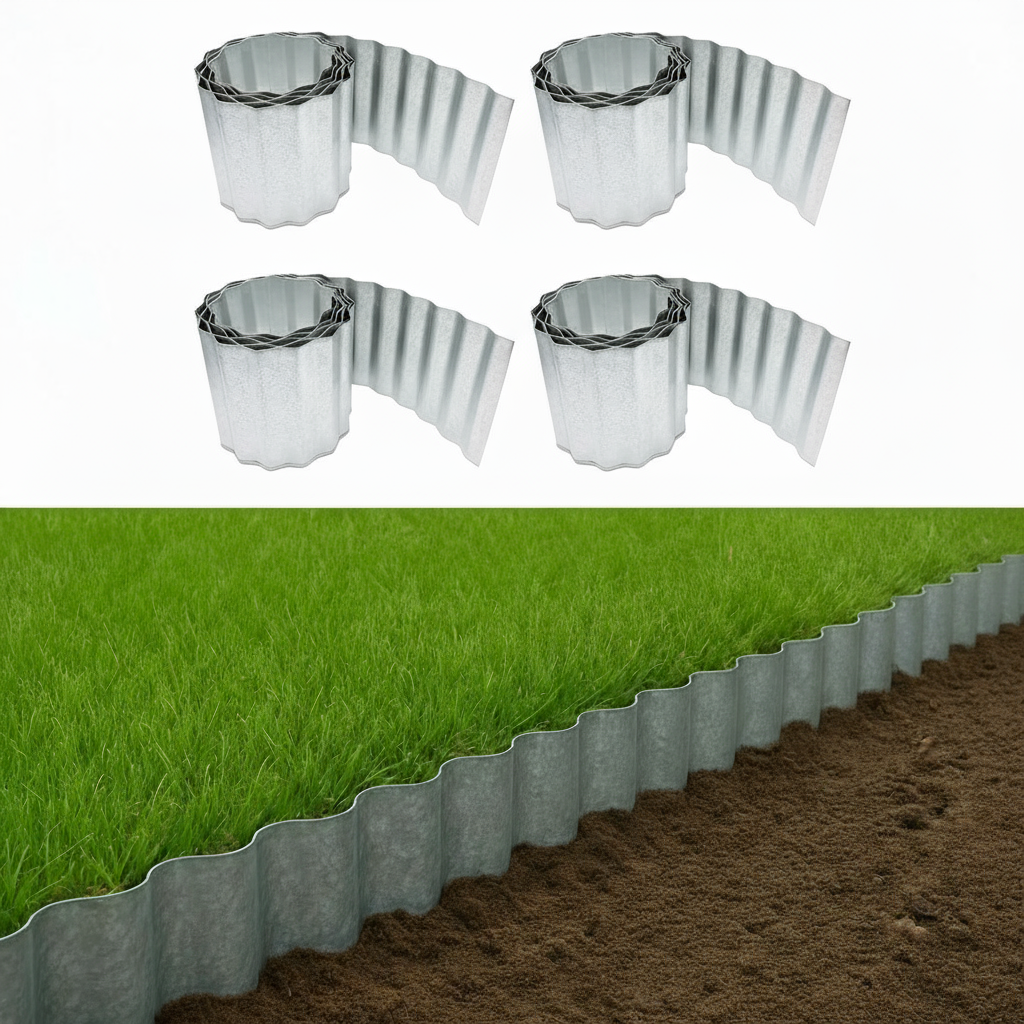 4 rolls of aluzinc garden edging