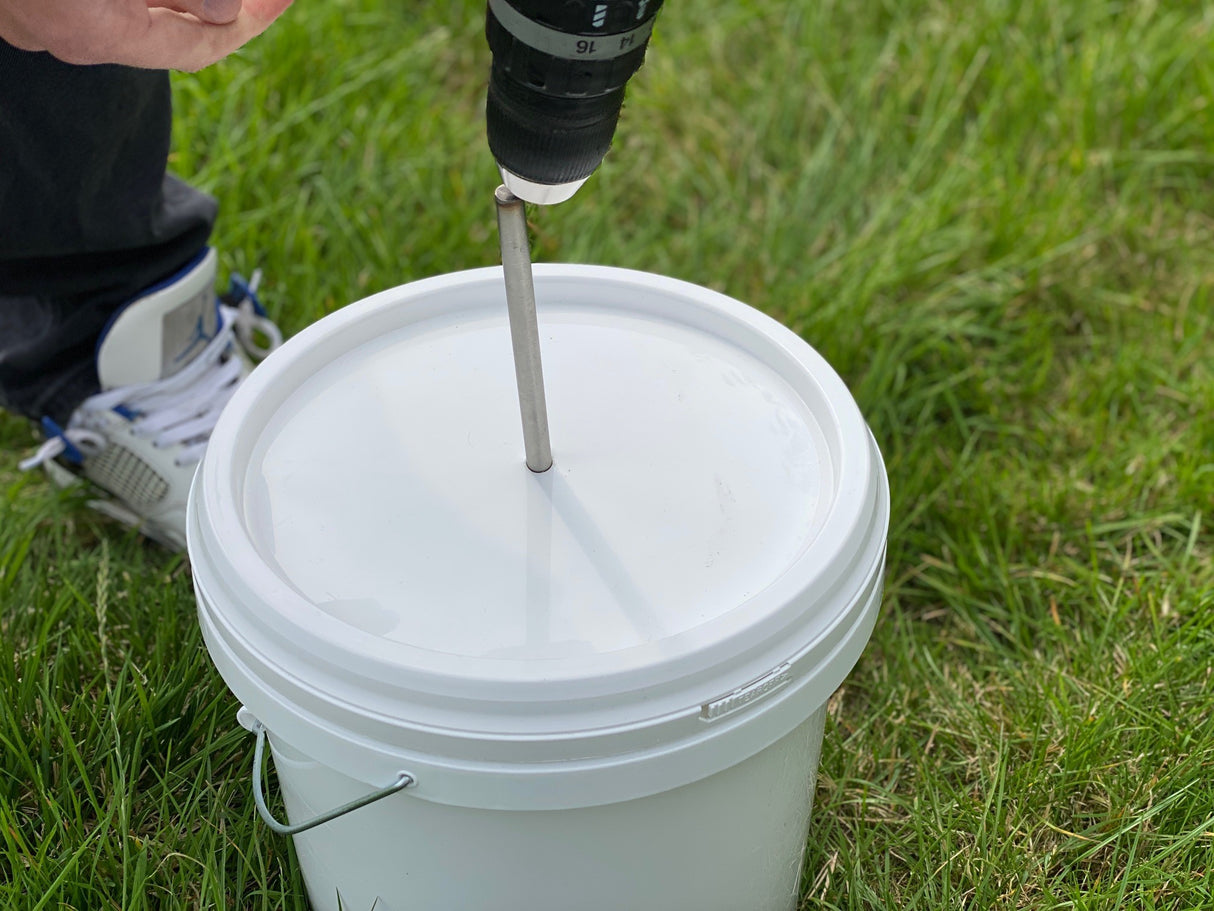 pulp king white barrell with drill