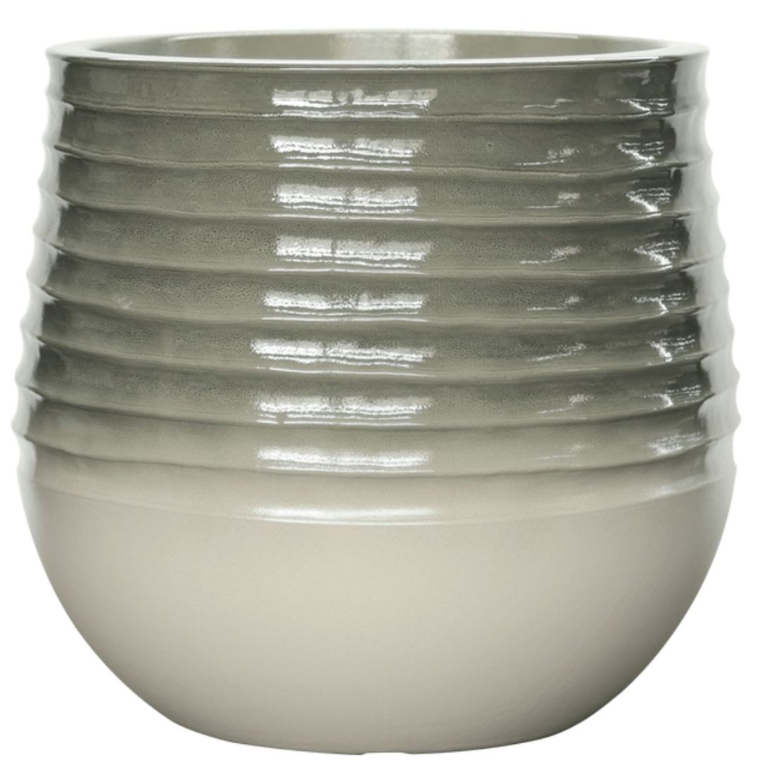 Sage and ivory plant pot