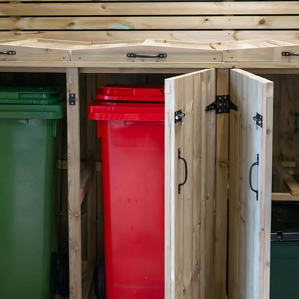 Wooden bin store