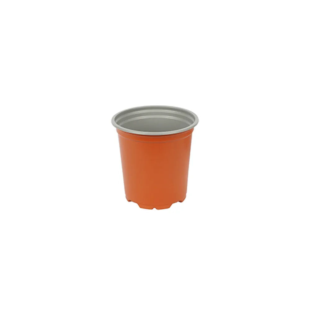 Terracotta Plastic Plant Pots - 9cm Round 0.35L