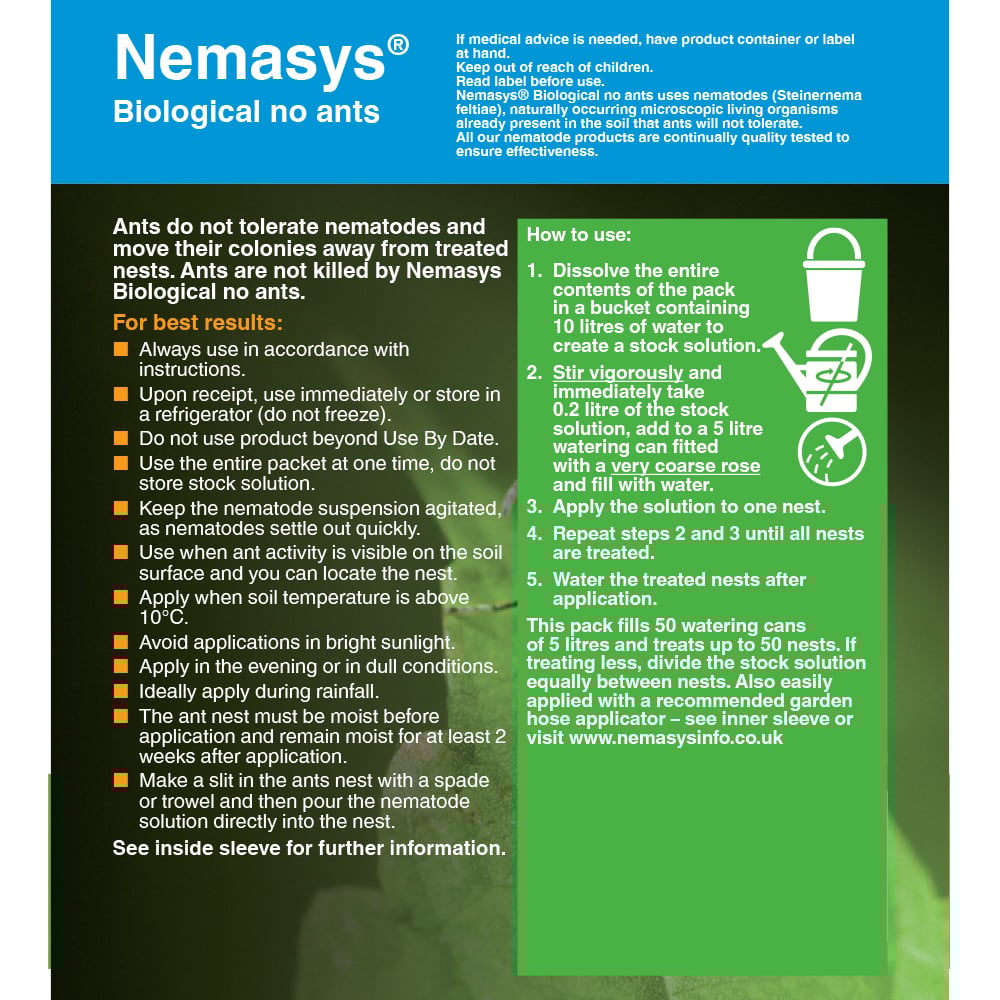 Ant Nematodes Control for 50 Nest Infestations