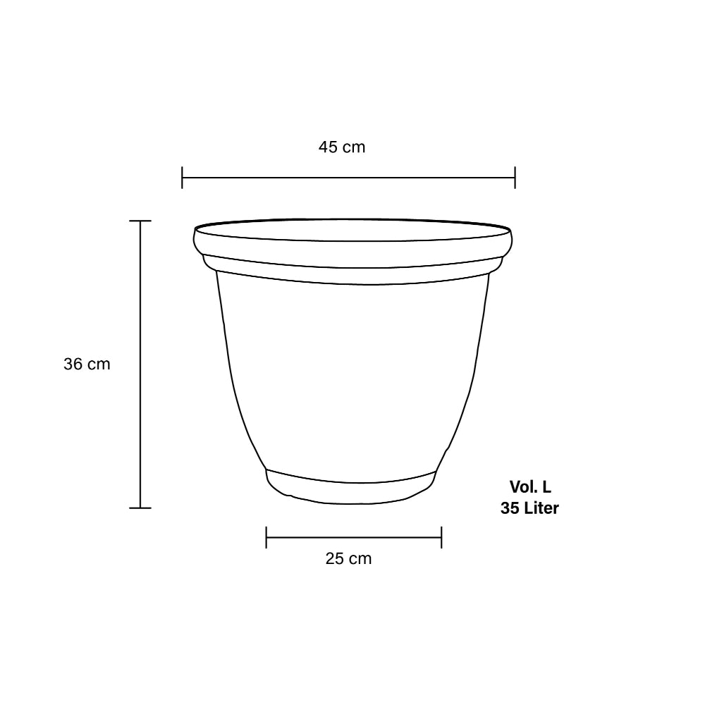 dimensions of the anygyi plant pot
