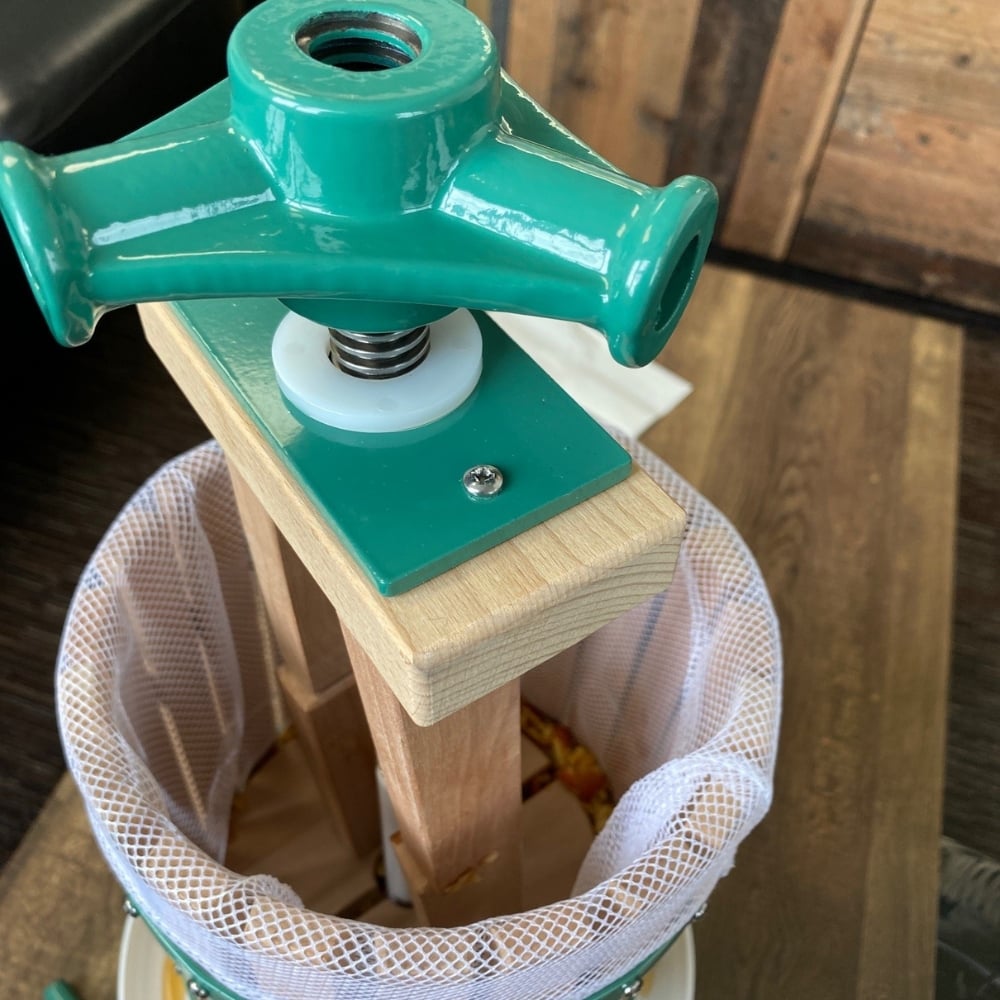 Fruit press close up