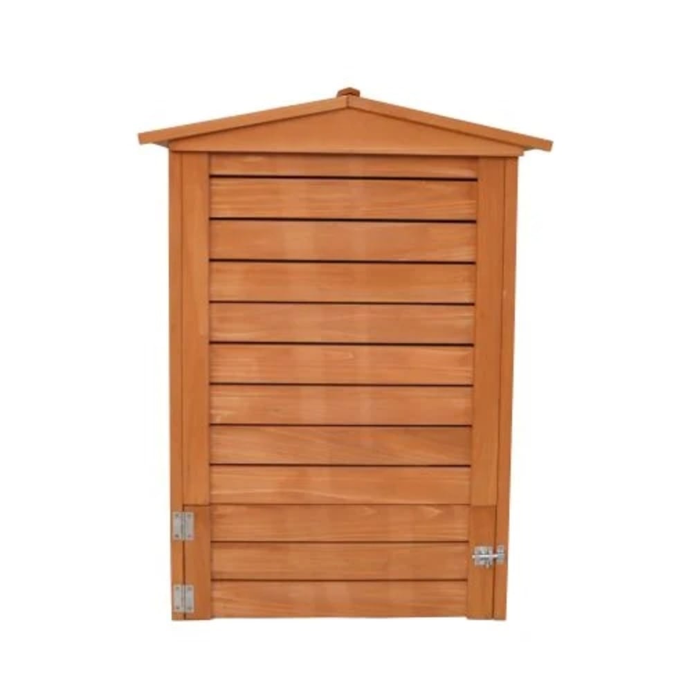 Compost bin on white background shaped like beehive
