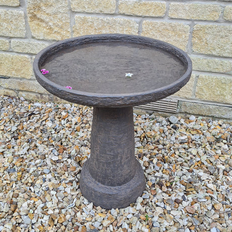 sorrento stone effect bird bath