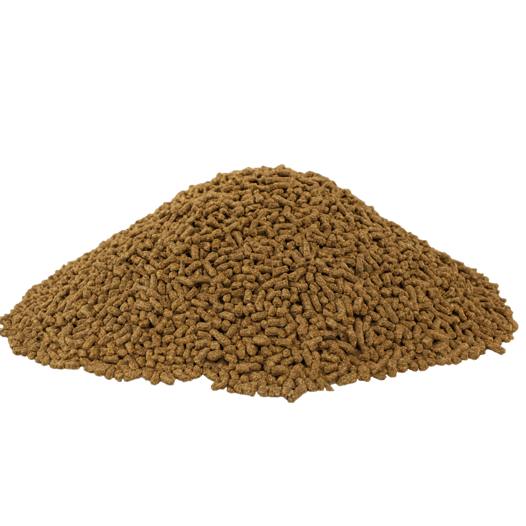 a pile of bone meal fertiliser pellets showign their form