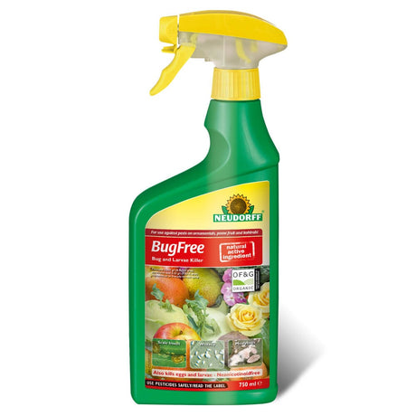 A green spray bottle
