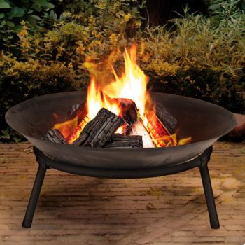 Cast Iron Fire Pit With Detachable Stand For Garden Use 50cm