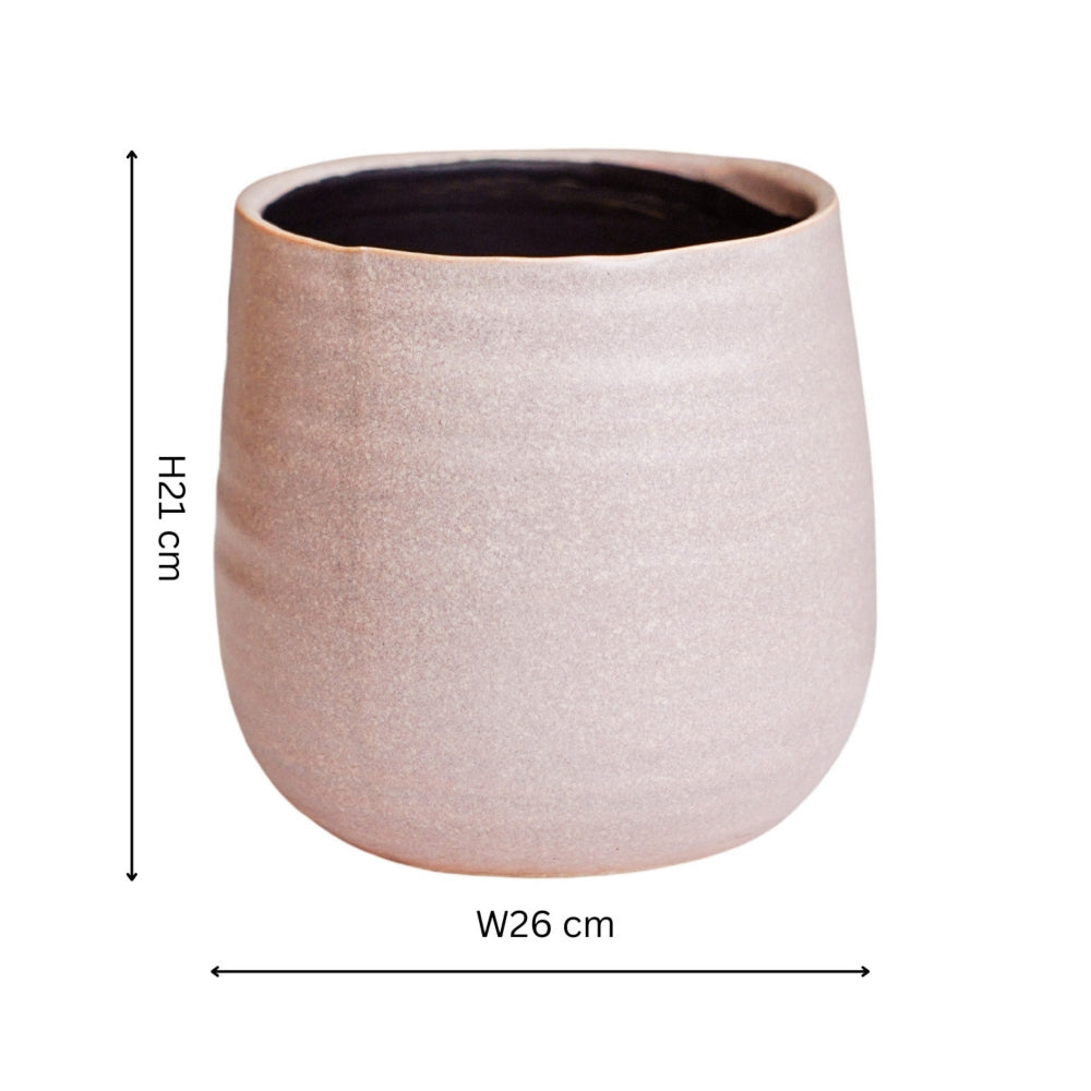 celeste dusty pink plant pot dimensions