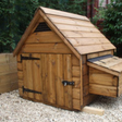 Wooden chicken coop