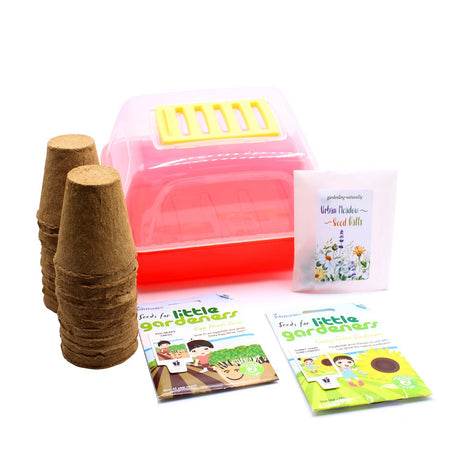 Childrens Gardening grow gift set with seeds and pots