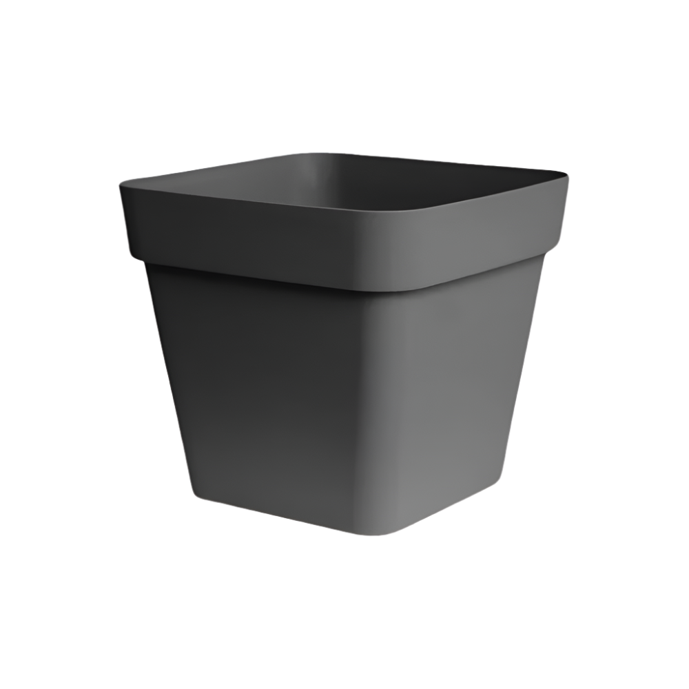 anthracite wheel planter cleo