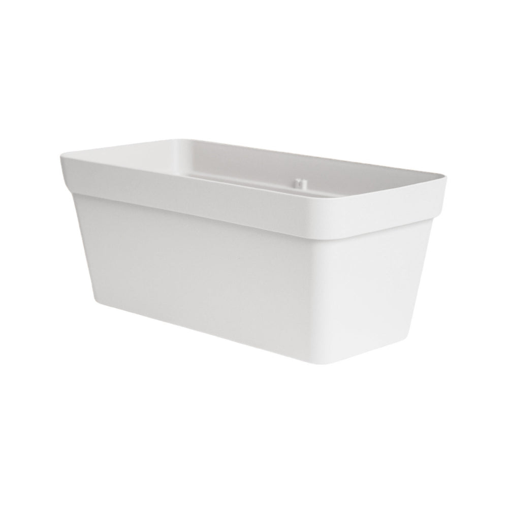 white cleo trough planter