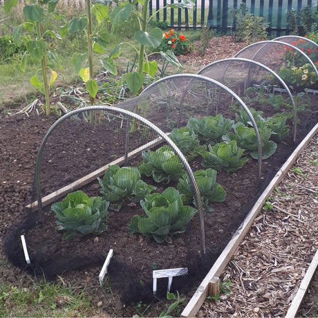 metal garden hoops netting tunnel