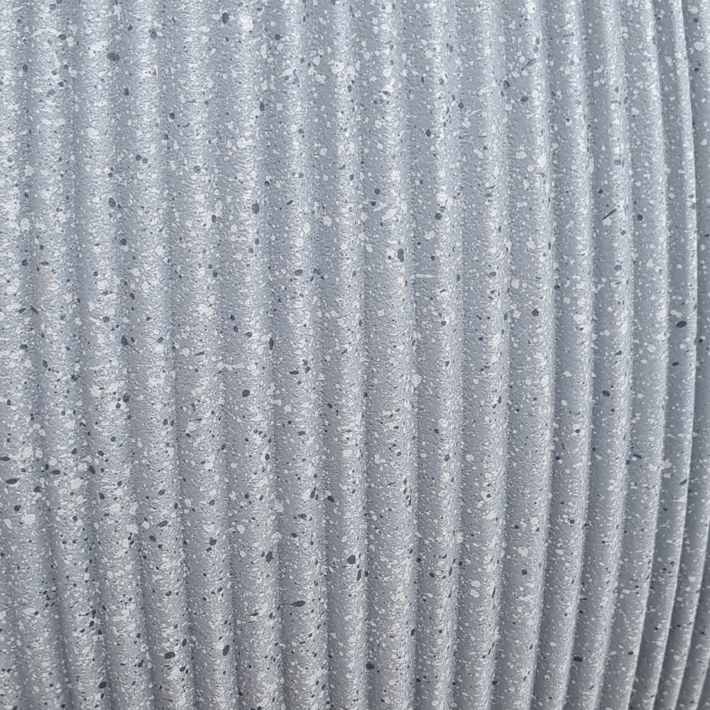 close up of stone ball ridged planter