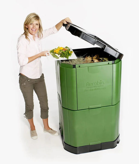 green compost aerobin bin.