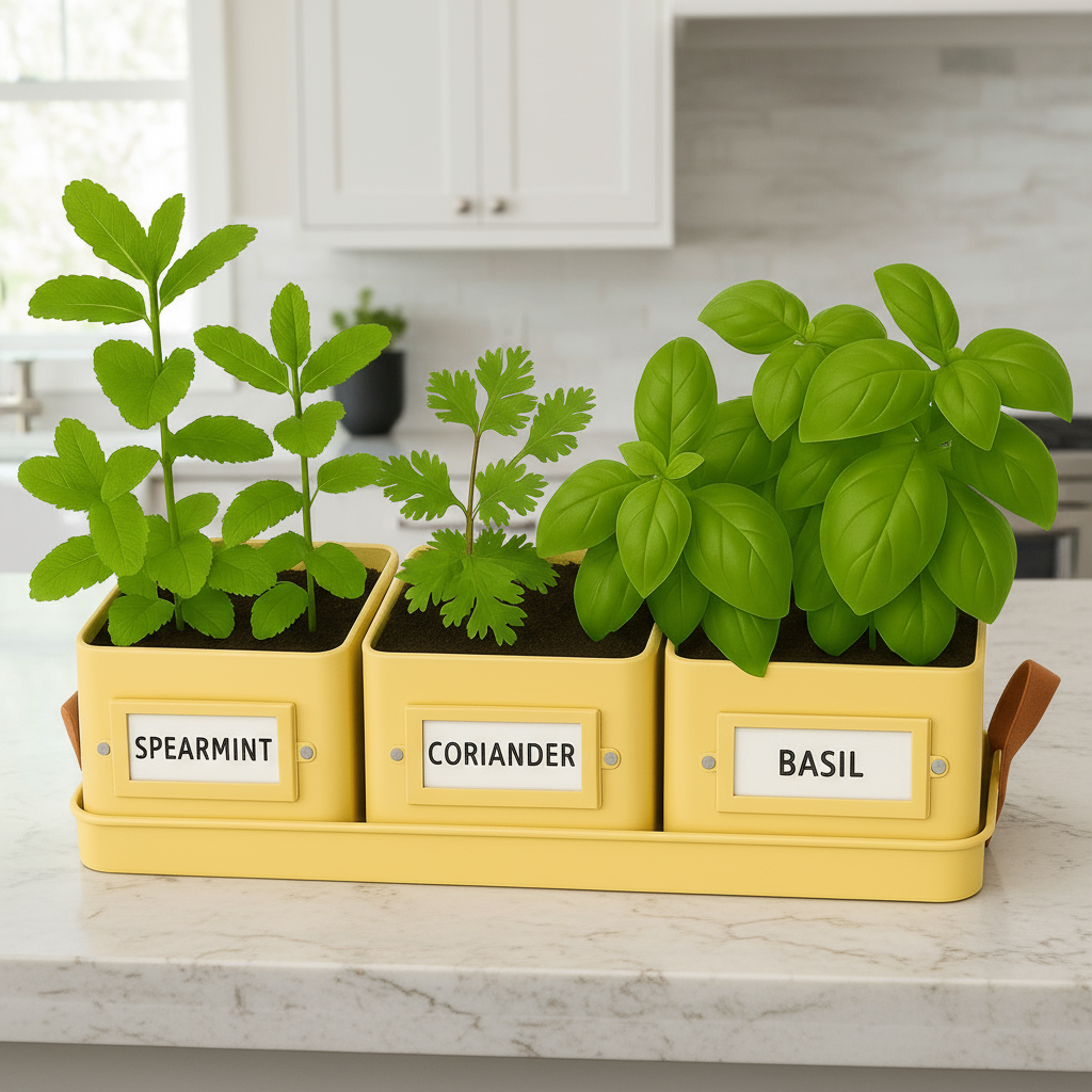 buttercream herb tins with seeds