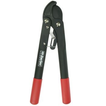 A pair of Darlac Handy Ratchet Loppers with black handles and red accents on the lopping head.