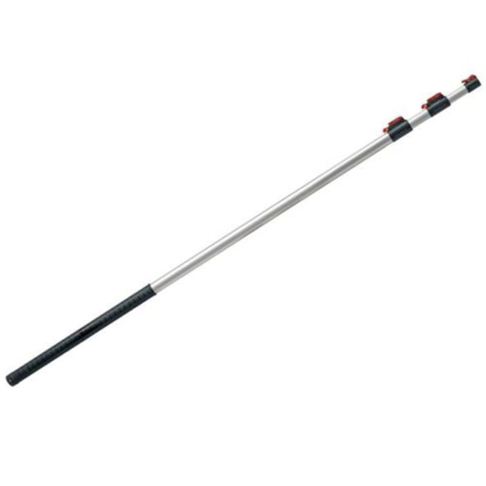 A silver-colored telescopic pole tool