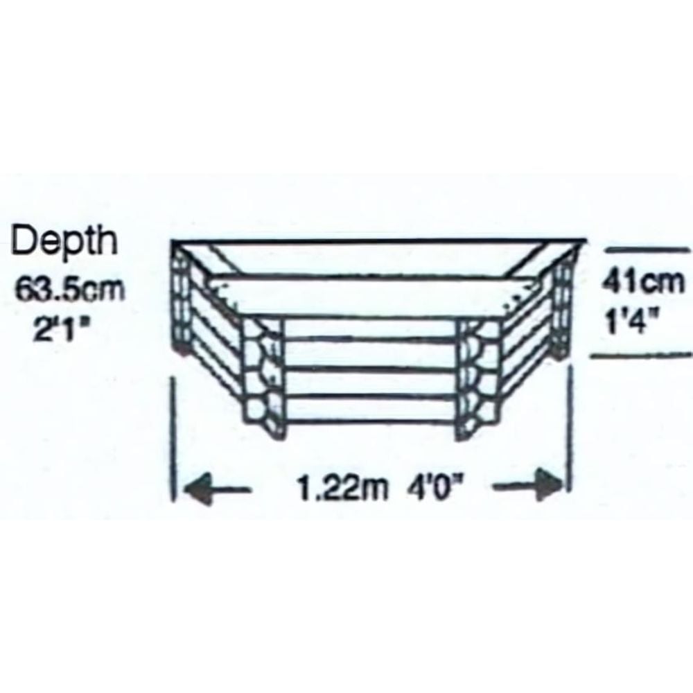 raised wooden bed dimensions