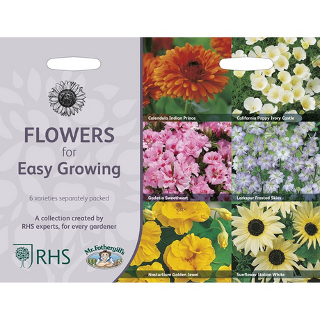 Flowers seeds for easy growing packet