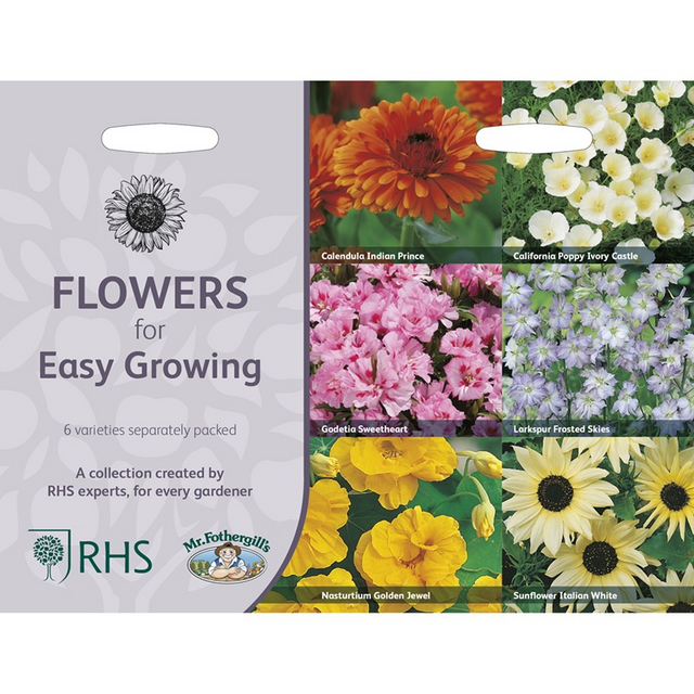 Flowers seeds for easy growing packet