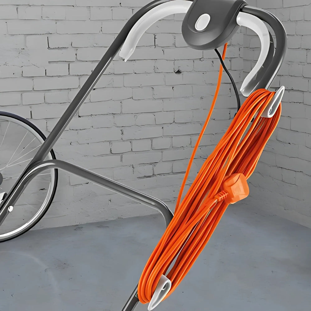 lawn mower rope tie to not get tangled