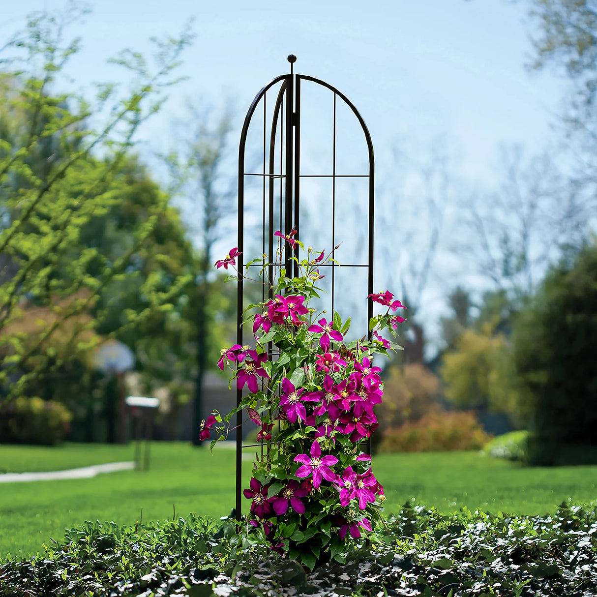 folding garden obelisk