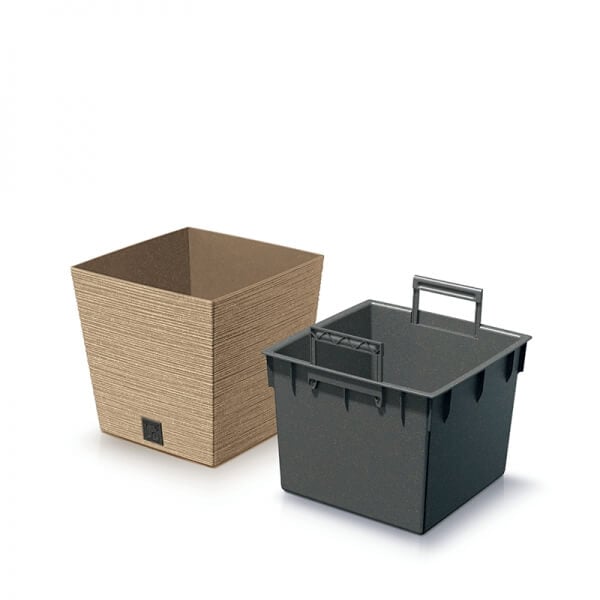 Fora Eco Square Plant Pots White, Green or Natural