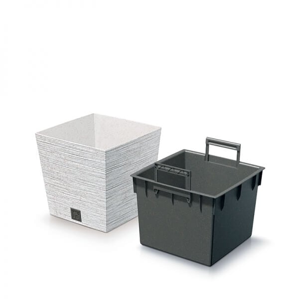 Fora Eco Square Plant Pots White, Green or Natural