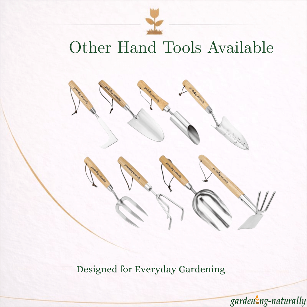 Set of gardening hand tools