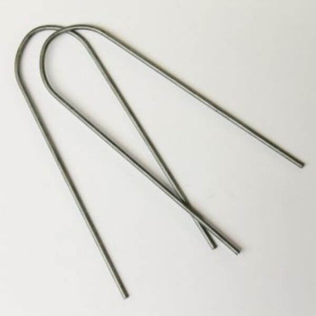 A single U-pin ground staple