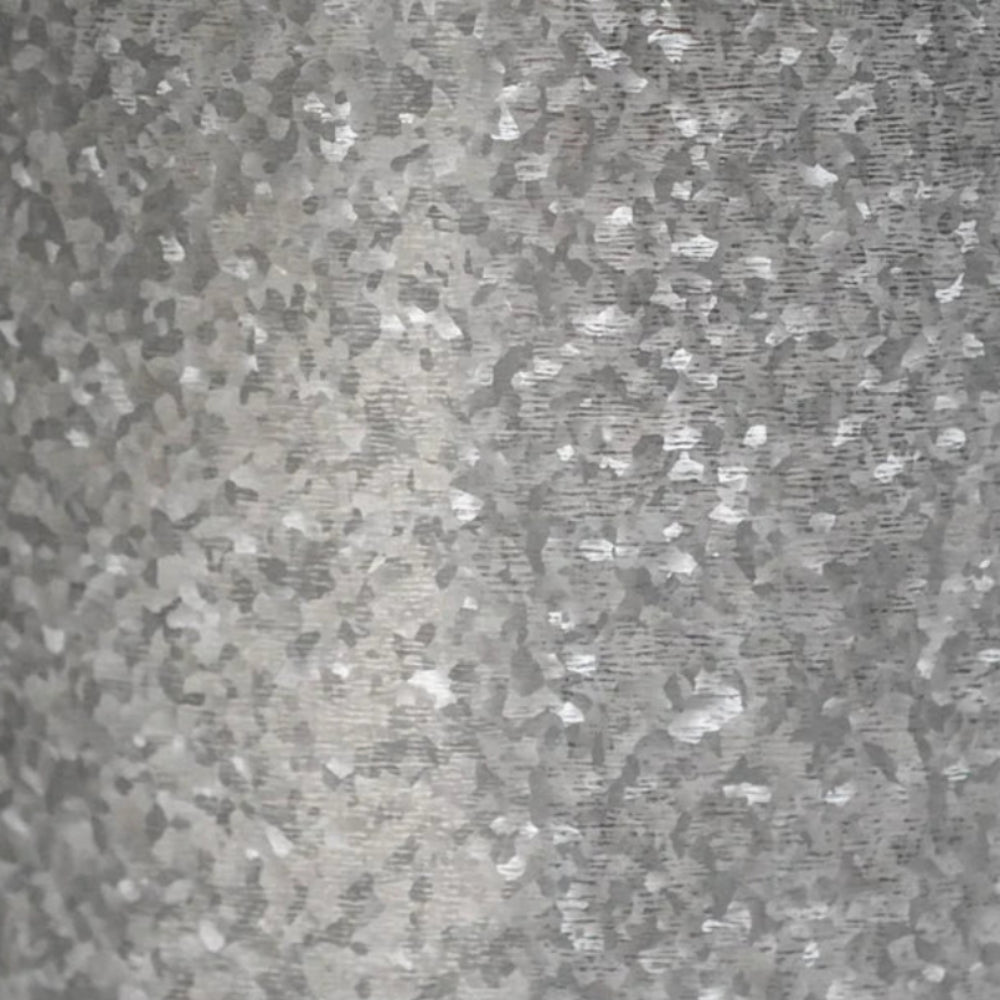close up of galvanised milk churn