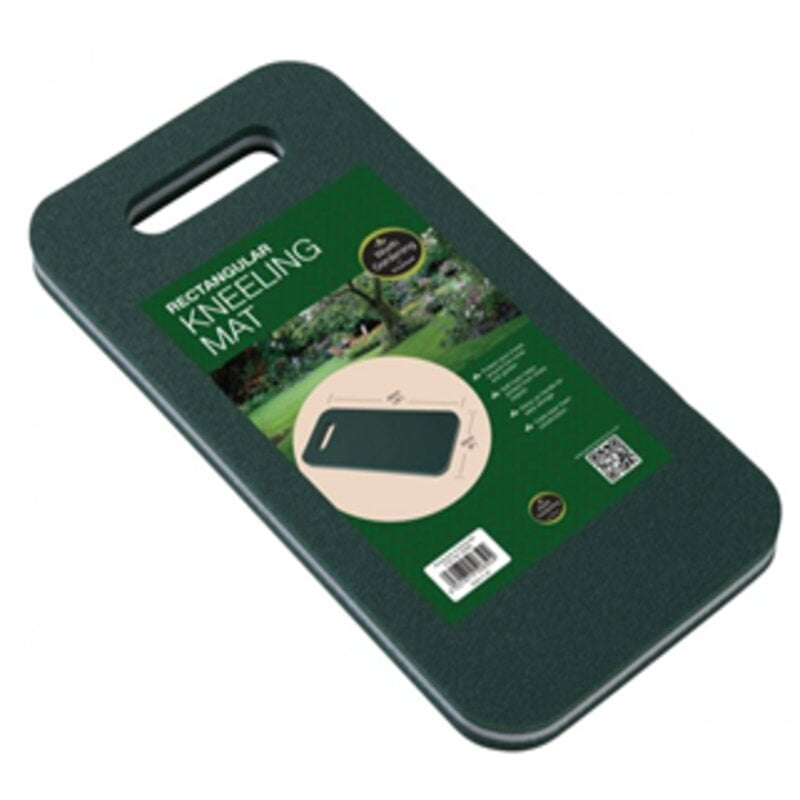 Kneeling mat green with label and no background