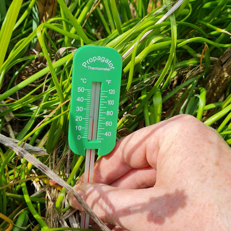 nematode soil thermometer in garden