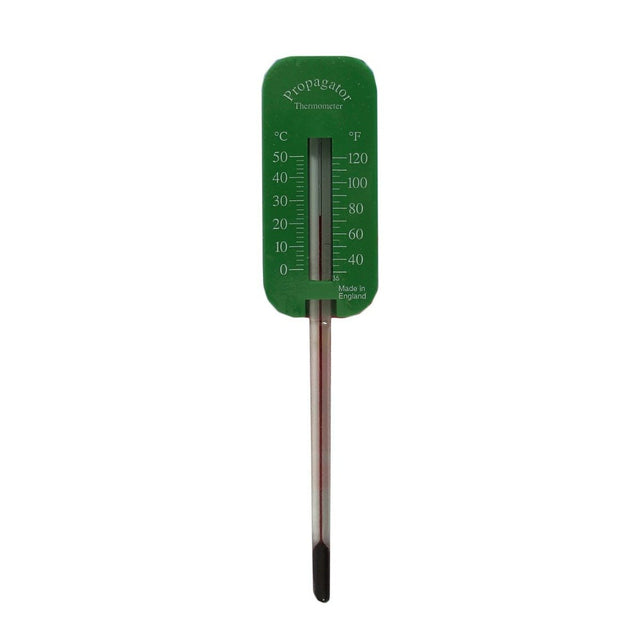 A green and clear nematode soil thermometer