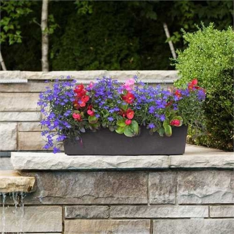 Window Box Table Top Trough Planter Sonata Made from Recycled Rubber