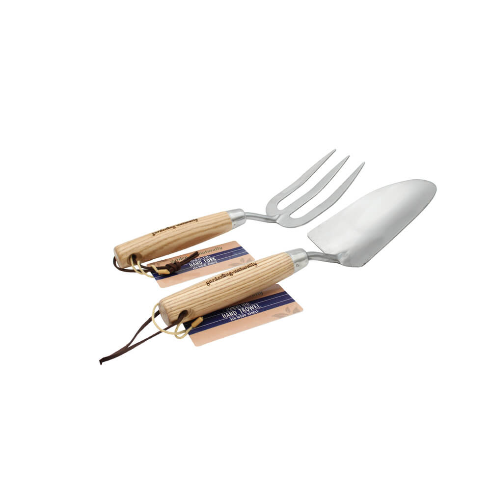 Hand Trowel and Fork Gift Set for Garden Planting