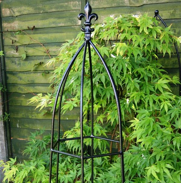 A black gothic garden obelisk