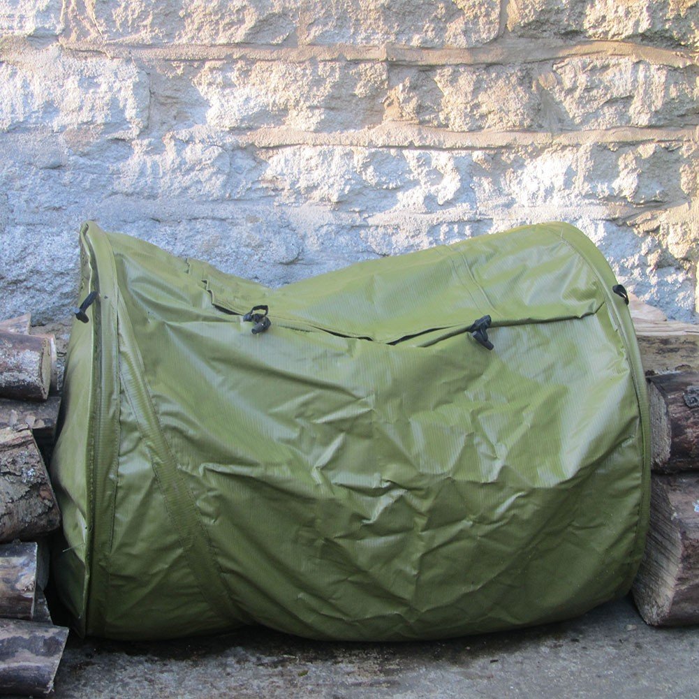 a green manual composter sack for manual tumbling