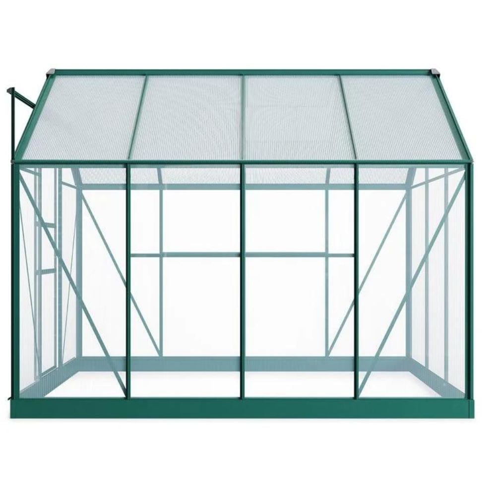 greenhouse diagram on white background