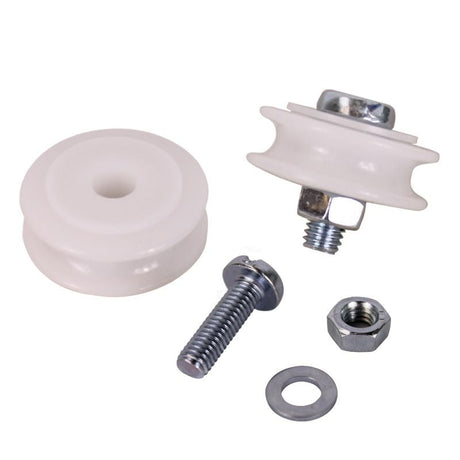 Greenhouse door roller components