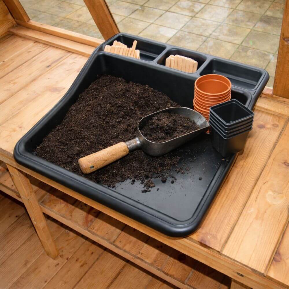 Garden Potting Tray – Soil Mixing Station